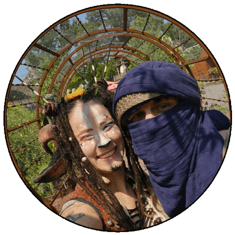 Goat Performers Sticker by Thom Fuewellery