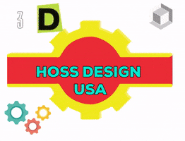 HOSSDESIGNUSA design 3d designer emblem GIF