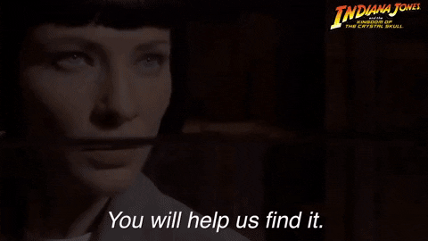 Cate Blanchett GIF by Indiana Jones - Find & Share on GIPHY