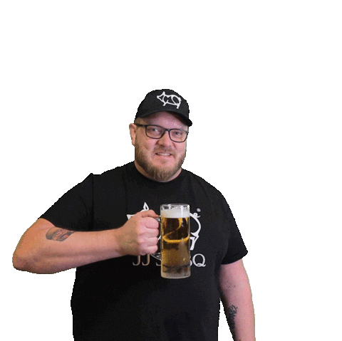 Beer Cheers Sticker by JJ's BBQ