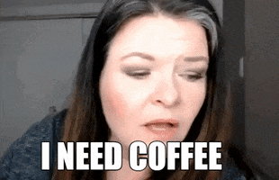 Coffee Reaction GIF by Dawn Martinello