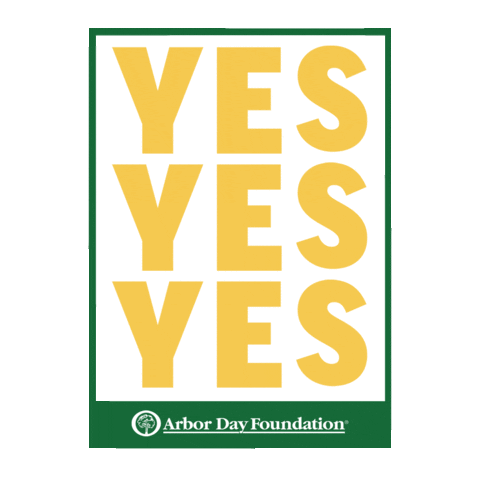 Say Yes Forest Sticker by Arbor Day Foundation