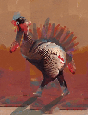Bird Thanksgiving GIF by Luis Ricardo