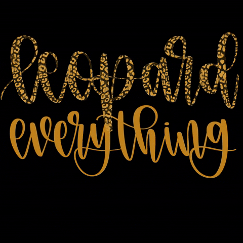 Leopard Print Text GIF - Find & Share on GIPHY