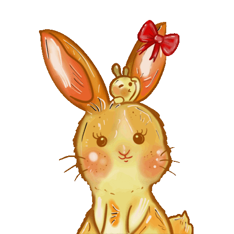 Rabbit Easter Sticker