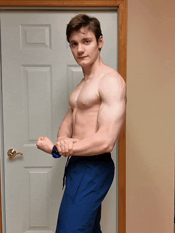 Flexing Six Pack GIF by Get That W