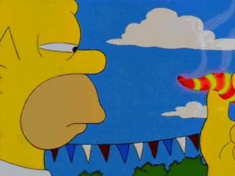 Homer Simpson Eating GIF