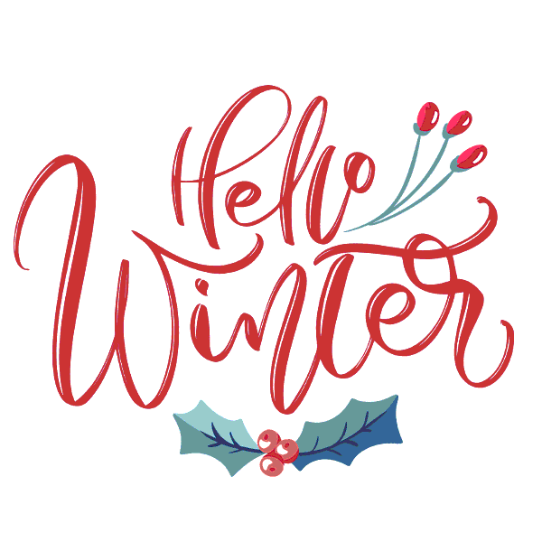 Winter Calligraphy Sticker