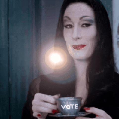 Vote Early Addams Family GIF by INTO ACTION
