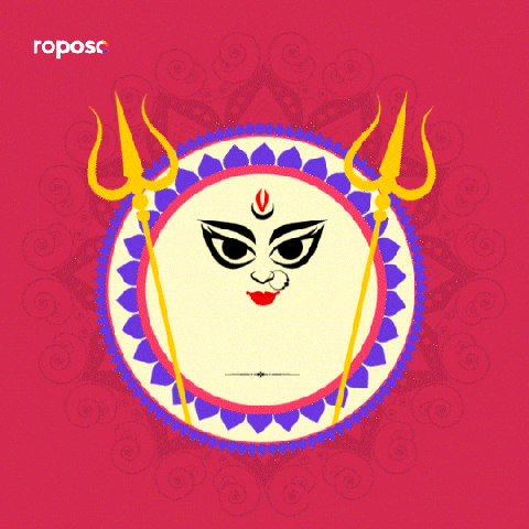 Durga Puja Celebration GIF by Roposo