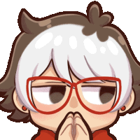 Suspicious Look Sticker