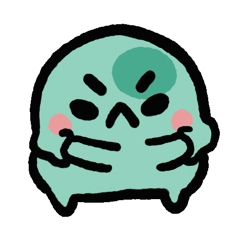 Angry Round Sticker by angy frog