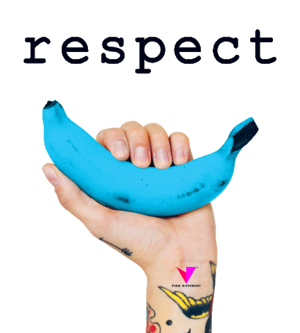 Banana Respect Sticker by Pink Different