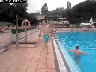 fail swimming pool GIF