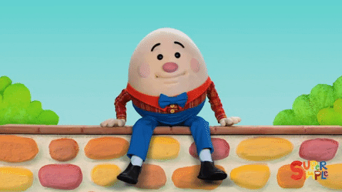 Humpty Dumpty on a wall
