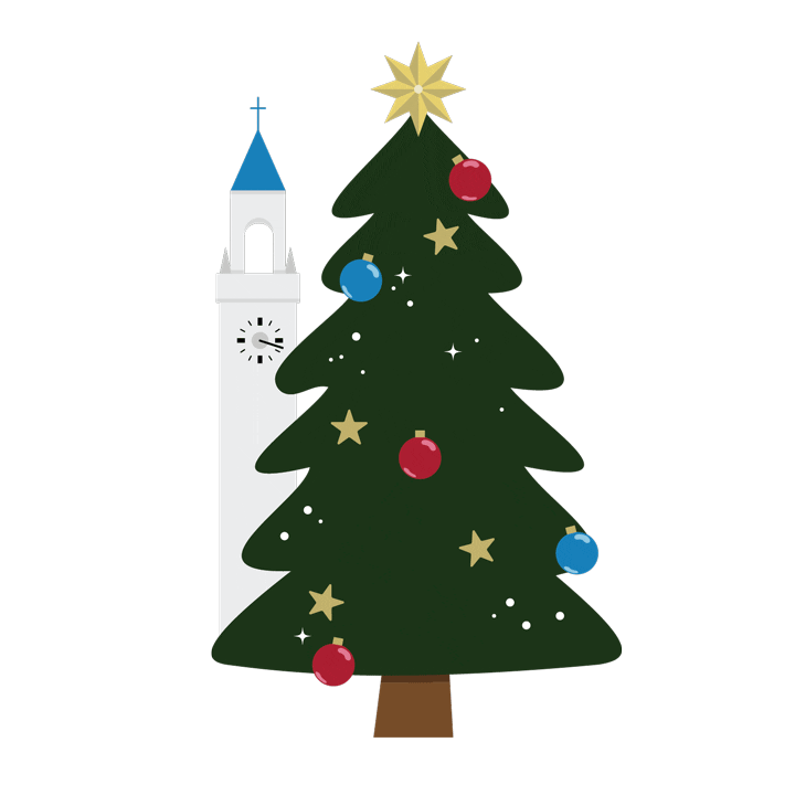 Christmas Tree Sticker by Loyola Marymount University