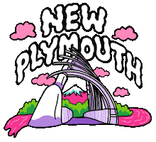 New Zealand Pink Sticker by Rice Rice Baby