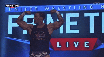 Prime Time Flex GIF by United Wrestling Network