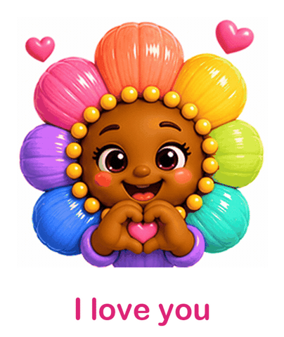 I Love You Heart Sticker by MISEÏKAZU