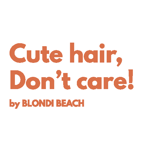 Blondi Beach Hair Sticker