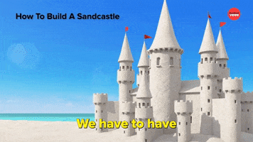Sand Castle Checklist GIF by BuzzFeed