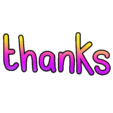 Thanks Thank You Sticker