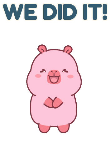 We Did It Thank You Sticker