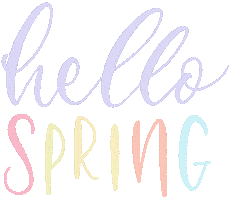 Spring Hello Sticker