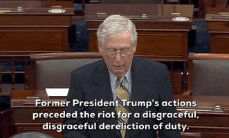 Mitch Mcconnell Insurrection GIF by GIPHY News