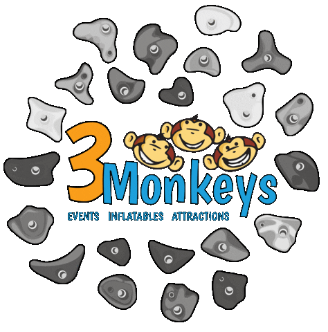 Bounce House 3 Monkeys Sticker by 3 Monkeys Inflatables