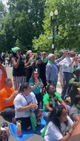 Congresswomen Arrested at Protest for Abortion Rights in Washington