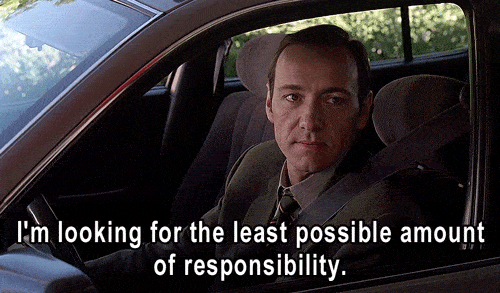 Kevin Spacey Im Looking For The Least Possible Amount Of Responsibility GIF by The Good Films - Find & Share on GIPHY
