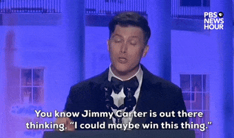 Colin Jost Election GIF by PBS NewsHour