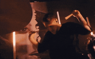 Metal Drummer GIF