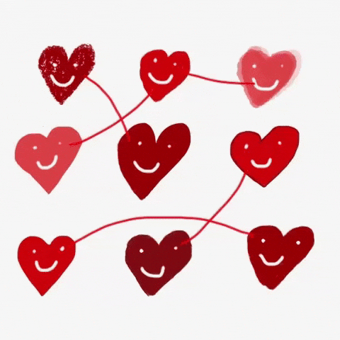 Love Connection Hearts GIF by Barbara Pozzi