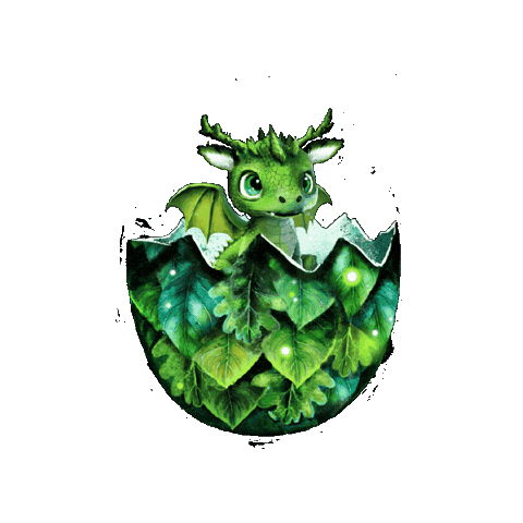 Kawaii Dragon Sticker