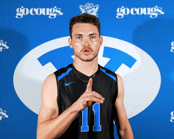 Shhhh Be Quiet GIF by BYU Cougars