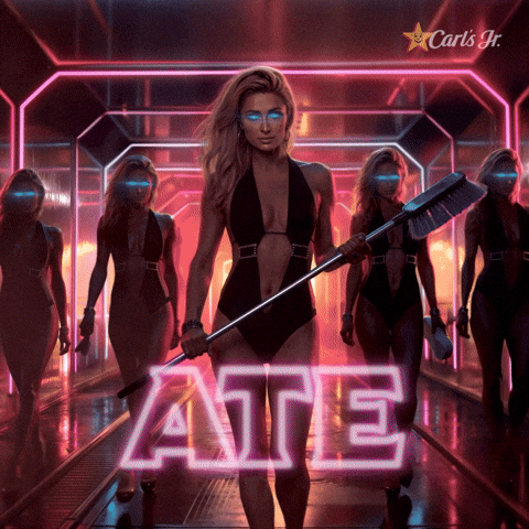 Serve Paris Hilton GIF by Carl's Jr.