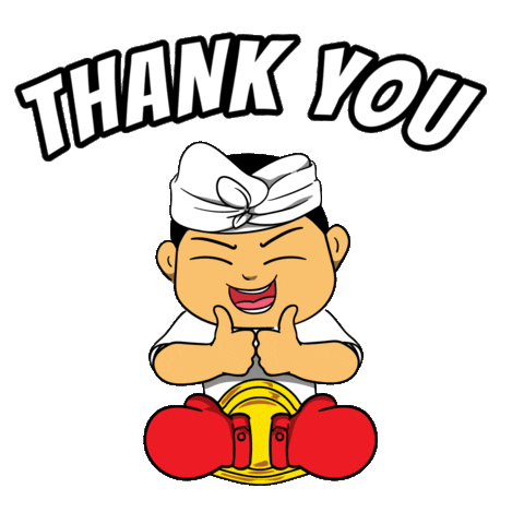 Thanks Sticker by Jimbaran Warrior Boxing