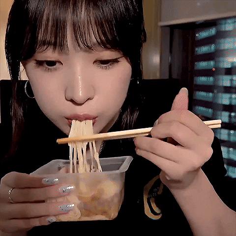 K-Pop Eating GIF