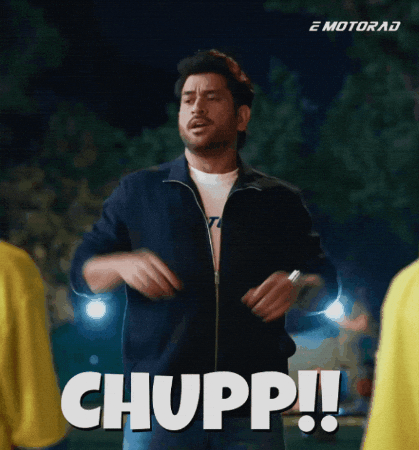 Ms Dhoni Shut Up GIF by EMotorad