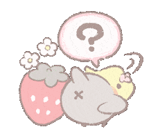 Question Strawberry Sticker
