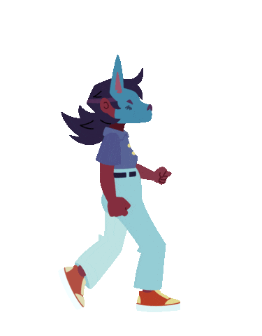 Walk Personaje Sticker by Taller del Chucho