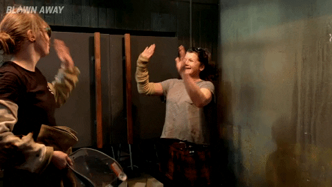 Double-high-five GIFs - Get the best GIF on GIPHY