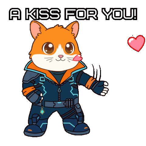 I Love You Kiss Sticker by Hamieverse