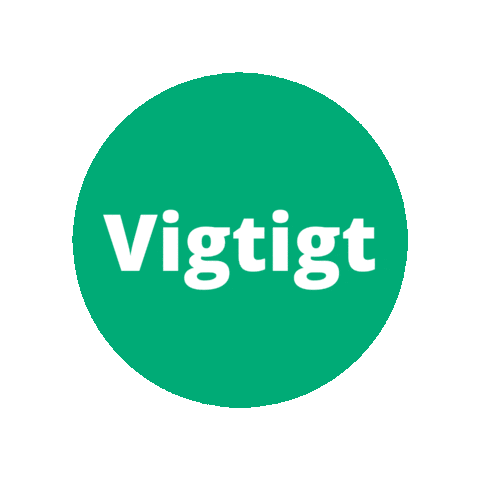 Tekst Vigtigt Sticker by Plantetorvet.dk