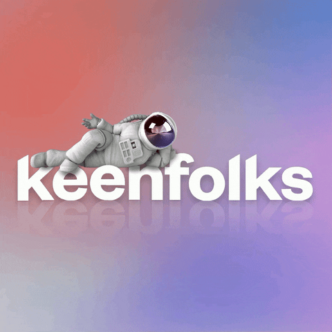 Logo Astronaut GIF by Keenfolks