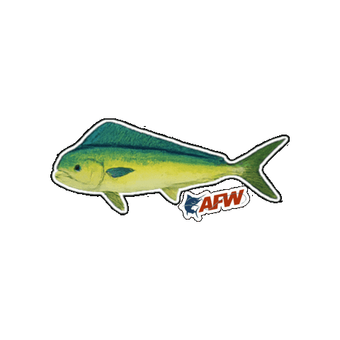 Mahi Mahi Ocean Sticker by AFW Fishing Brands