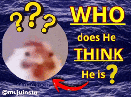Who Does He Think He Is GIF