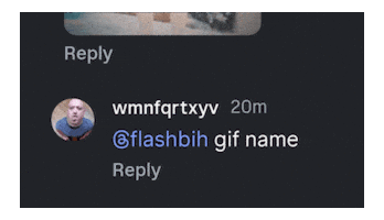 Gif Name Sticker